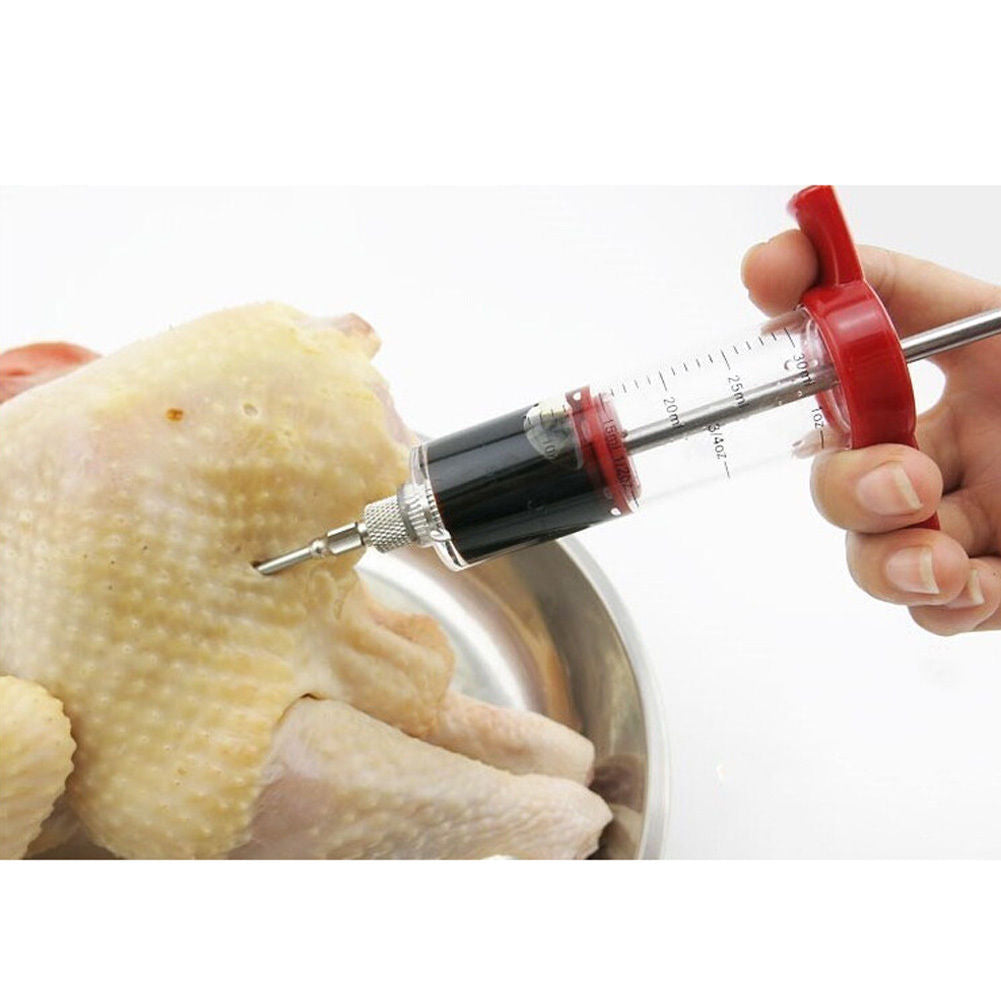 Jeringa Inyector Inyectar Adobar Sazonar Pavo Pollo Carne