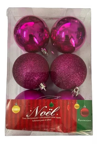 Juego Bolas Navideñas Adornar Arbolito De Navidad Colgar 1a