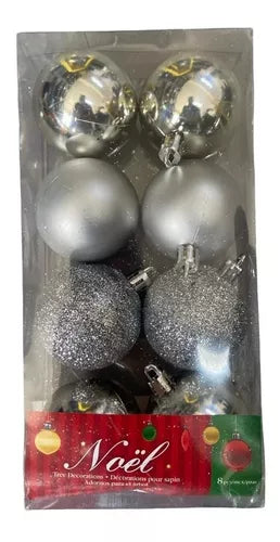 Juego Bolas Navideñas Adornar Arbolito Navidad Multicolor 1a
