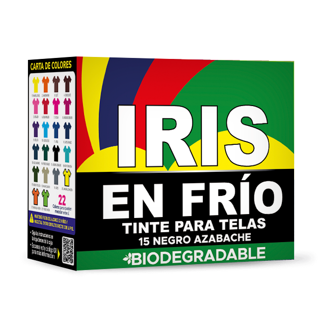 Tintura Tinte Iris Frio Negro Ropa Color Tinte Tela Pigmento Textil Colorante