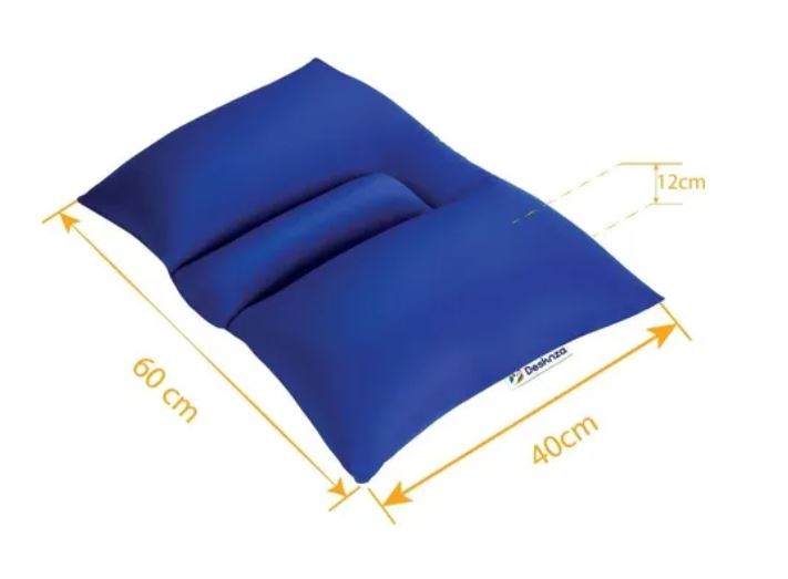 Almohada Dormir Antironquido Antiapnea Color Azul