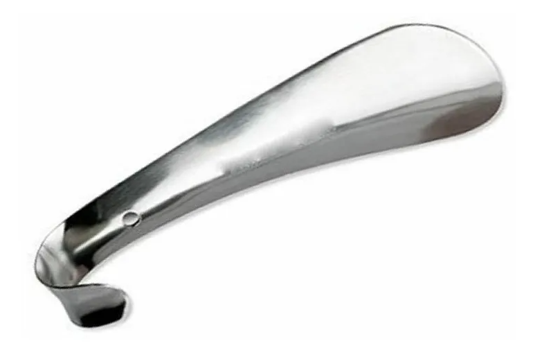 2x Calzadores Zapatos Unisex Acero Calzador 18 Cms Metalico