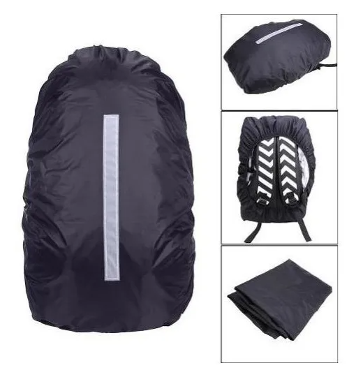 Forro Protector Impermeable Maleta Morral Reflectivo Bicicle