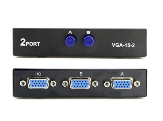 Switch Vga 2 Entrada 1 Salida Conectar 2 Pc A 1 Monitor