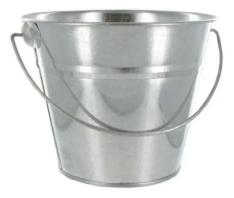 Balde Cubeta Metal Galvanizado