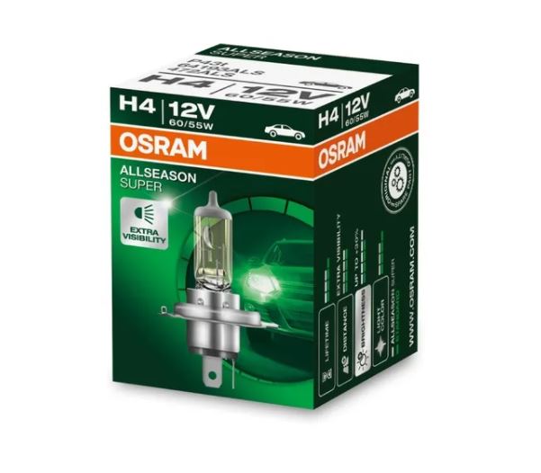 1 Bombillo Osram H4 12v 60/55w All Season Moto Carro Aleman