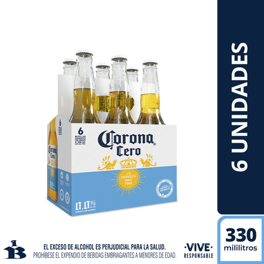 Cerveza Corona Cero Sin Alcohol - mL a $19