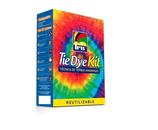 2x Kit Tie Dye Tinte Iris Tintura Textil Teñir Ropa Batik 1a