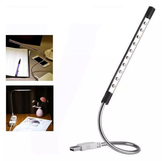 1 Lampara Led Linterna Usb Brazo Flexible Hogar Pc Portatil