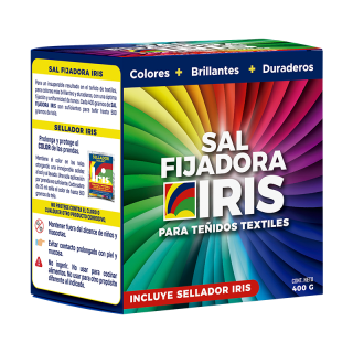 Sal Fijadora Iris + Sellador Textil Tela Ropa Biodegradable