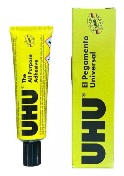 2x Pegante Universal Uhu Aleman Original Tubo 35ml Multiusos